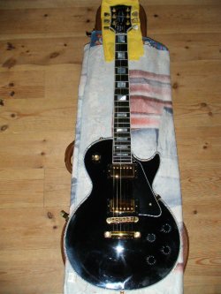 画像1: GIBSON ギブソン 2000 LES PAUL CUSTOM : BLACK with EBONY FINGERBOARD : MADE in USA AMERICA with ORIGINAL Hard Case 