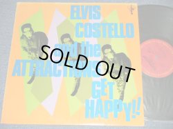 画像1: ELVIS COSTELLO - GET HAPPY ( Matrix #   A) 1L     B) 1F )（Ex+/Ex+++ A-1, B-1:VG+++  WARP) / 1980 US AMERICA ORIGINAL Used  LP