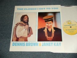 画像1: DENNIS BROWN & JANET KAY - THE CLOSER I GET TO YOU (NEW)  / 1992 JUK ENGLAND ORIGINAL "BRAND NEW" 12" inch