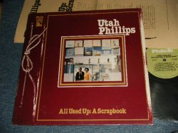 画像1: UTAH PHILLIPS - ALL USED UP: A SCRAPBOOK (With SCRAPBOOK)  (MINT-/MINT-) / 1979 US AMERICA ORIGINAL Used LP 