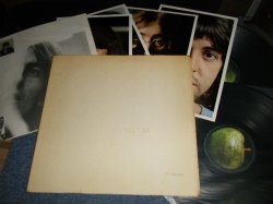 画像1: THE BEATLES - THE BEATLES (WHITE ALBUM) (Matrix #A or 1)XEX 709-1 5 LD  B or 2)XEX 710-1 3 TH C or 3)XEX 711-1 1 H D or 4)XEX 712-1 1 H) (Ex++/Ex++ C:VG+++) (No.0037057) / 1968 UK ENGLAND ORIGINAL "TOP LOARDER OPEN" & "1st Press NO Credit 'An E.M.I. Recording'  Label" MONO Used 2 LP's  (With PIN-UP PICTURES & 4 x PIN-UP POSTER) 