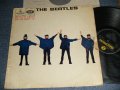 THE BEATLES - HELP! (Matrix #A)XEX-549-2 2 ROH B)XEX-550-2 1 B BGO) (Ex/VG+++ EDSP, SPLIT) / 1965 UK ENGLAND ORIGINAL "Yellow & Black Label" MONO Used LP  