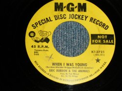 画像1: ERIC BURDON & THE ANIMALS - A) WHEN I WAS YOUNG  A GIRL NAMED SANDOZ (Ex++/Ex++ WOL) / 1967 US ORIGINAL "YELLOW LABEL PROMO" Used 7"SINGLE