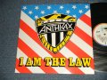 ANTHRAX  - I AM THE LAW (MINT-/MINT- B-2:Ex+++) / 1987 UK ENGLANDORIGINAL Used 12" SINGLE