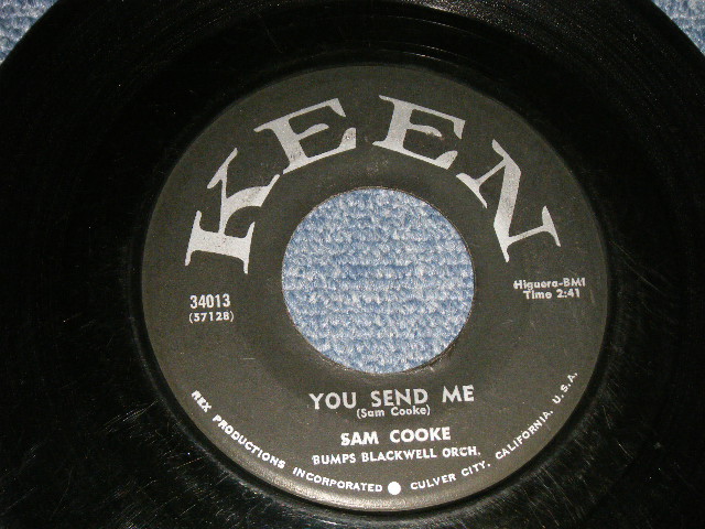 SAM COOKE - A) YOU SEND ME   B)SUMMERTIME (VG++/VG++) / 1957 US AMERICA ORIGINAL Used 7