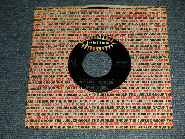 Donna Theodore - A) Why Can't I Touch You ?  B) Widow Lady (Ex+/Ex+) / 1970 US AMERICA ORIGINAL  Used 7