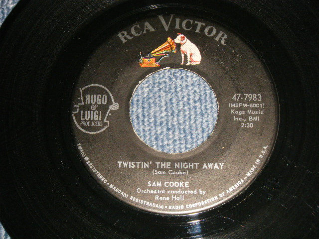 SAM COOKE - A) TWISTIN' THE NIGHT AWAY  B) ONE MORE TIME  (Ex++/Ex++) / 1962 US AMERICA ORIGINAL Used 7