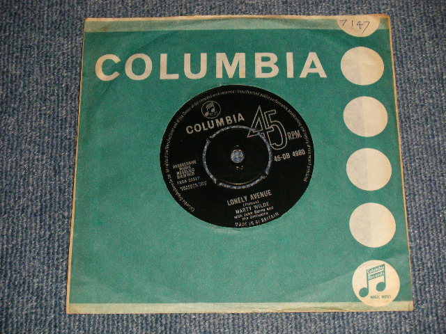 MARTY WILDE - A) LONELY AVENUE  B)BRAND NEW LOVE (Ex++/Ex++) / 1963 UK ENGLAND ORIGINAL Used 7