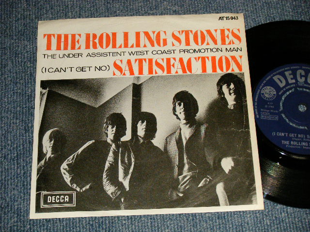 THE ROLLING STONES - A) (I CAN'T GET NO) SATISFACTION  B)  THE UNDER ASSISTANT WEST COAST PROMOTION MAN  (Matrix # A): DRF-35801-TI-1C B): XRDF-36261-TI-2C X)(Ex/Ex+)  / 1965  UK EXPORT to NETHERLANDS 
