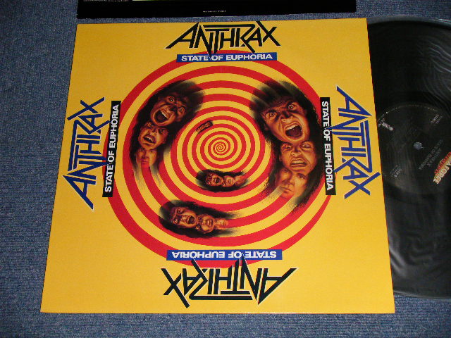 ANTHRAX  - STATE OF EUPHORIA (With CUSTOM INNER SLEEVE) (MINT-/MINT-) / 1988 US AMERICA ORIGINAL Used LP 