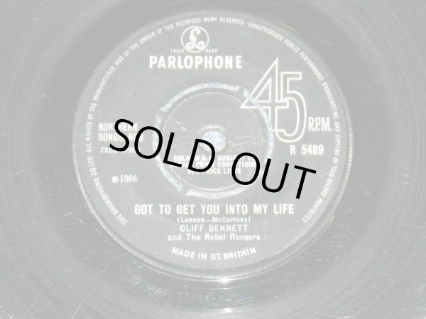 画像1: CLIFF BENNETTE & THE REBEL ROUSERS - GOT TO GET YOU INTO MY LIFE / 1966 UK ORIGINAL 7"Single