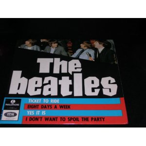 画像: THE BEATLES - TICKET TO RIDE  ( 4 Tracks EP : Ex+++/Ex+++ ) / 1965  SWEDEN ORIGINAL Used 7" EP With PICTURE SLEEVE 