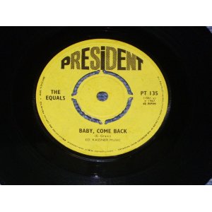 画像: THE EQUALS - BABY COME BACK / 1967  UK ORIGINAL 7"SINGLE