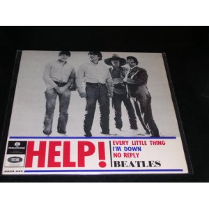 画像: THE BEATLES -  HELP! ( 4 Tracks EP : Ex+++/Ex++ ) / 1965  SWEDEN ORIGINAL Used 7" EP With PICTURE SLEEVE 