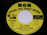 画像: ERIC BURDON & THE ANIMALS - SKY PILOT ( PROMO ONLY COUPLING )  / 1968 US ORIGINAL PROMO Yellow Label  7"SINGLE