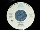 画像: THE KINKS - SUPERMAN ( MONO / STEREO ) / 1978 US ORIGINAL PROMO ONLY Same Flip  Used  7"Single With COMPANY SLEEVE  