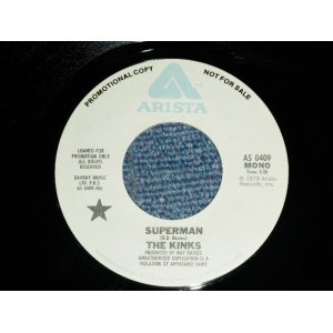 画像: THE KINKS - SUPERMAN ( MONO / STEREO ) / 1978 US ORIGINAL PROMO ONLY Same Flip  Used  7"Single With COMPANY SLEEVE  