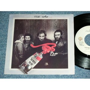 画像: THE WHO -  YOU BETTER YOU BET / 1981 US ORIGINAL Used  7"Single With PICTURE SLEEVE  