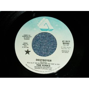 画像: THE KINKS - DESTROYER ( MONO / STEREO ) / 1980 US ORIGINAL PROMO ONLY Same Flip  Used  7"Single With COMPANY  SLEEVE  