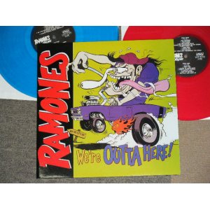 画像: RAMONES  -  WE'RE OUTTA HERE!   / 1998 GERMAN ORIGINAL RED & BLUE WAX Vinyl Brand New 2 LP's  