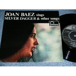 画像: JOAN BAEZ - Sings SILVER DAGGER & Other songs / 1960 UK ORIGINAL Used 7" inch EP With PICTURE SLEEVE 