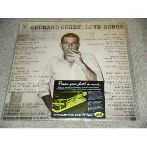 画像: LEONARD COHEN - LIVE SONGS  / 2009 US REISSUE  Brand New SEALED LP