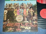 画像: THE BEATLES - SGT. PEPPER'S LONELY HEARTS CLUB BAND ( Ex+/Ex+ ) / 1967 FRANCE ORIGINAL RED Label + UK ORIGINAL Jacket & Inner & Inserts MONO Used  LP 