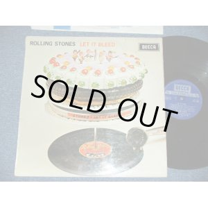 画像:  THE ROLLING STONES - LET IT BLEED ( Boxed DECCA  : Matrix Number : 3W/P-1W : Ex+.Ex/Ex  ) / 1970? UK 2nd Press "Boxed DECCA Label" STEREO Used LP 