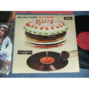 画像:  THE ROLLING STONES - LET IT BLEED (Unboxed DECCA  : Matrix Number : 1A/2A : MINT-/MINT- : With POSTER ) / 1969 UK ORIGINAL "Unboxed DECCA Label" MONO LP 