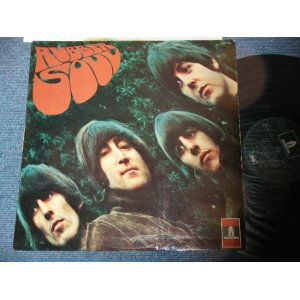 画像: BEATLES - RUBBER SOUL ( Ex++,Ex/MINT-)   / 1969? FRANCE Black With White ONE 'EMI'  Label  Used LP 