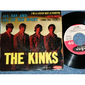 画像: THE KINKS - ALL DAY AND ALL OF THE NIGHT / 1964FRANCE  ORIGINAL Used  7"45 rpm EP With PICTURE SLEEVE 