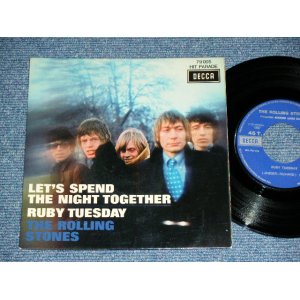 画像: THE ROLLING STONES - LET'S SPEND THE NIGHT TOGETHER ( Ex+++/Ex+++ )  / 1967 JANNUARY  FRANCE ORIGINAL for JUKE BOX Using 1st Press Label Used 7"Single with PICTURE SLEEVE 