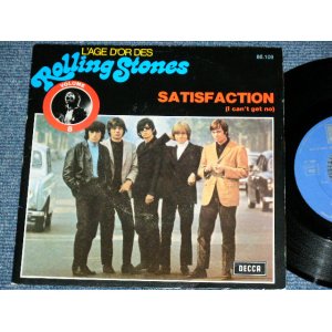 画像: THE ROLLING STONES - SATISFACTION ( Ex+++/Ex+++ )  / 1970's  FRANCE REISSUE "BOXED 'DECCA'" Label Used 7"Single with PICTURE SLEEVE 