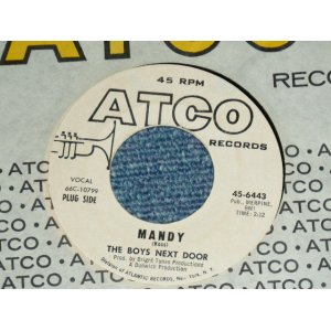 画像: THE BOYS NEXT DOOR - MANDY / 1966 US ORIGINAL White Label PROMO Used 7"Single