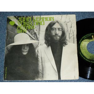 画像: JOHN LENNON of THE BEATLES -  MOTHER ( Ex/Ex+) / 1970  FRANCE ORIGINAL Used 7" Single  With PICTURE SLEEVE