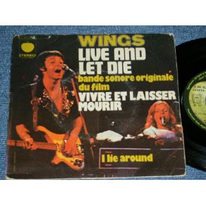 画像: WINGS / PAUL McCARTNEY of THE BEATLES -  LIVE AND LET DIE ( Ex/Ex ) / 1973  FRANCE ORIGINAL Used 7" Single  With PICTURE SLEEVE