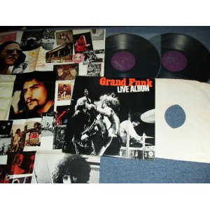 画像: GRAND FUNK RAILROAD GFR  LIVE ALBUM  ( With POSTER : PURPLE LABEL ) / Late 1970's US AMERICA REISSUE Used 2-LP  With POSTER