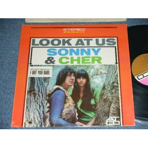 画像: SONNY & CHER - LOOK AT US ( Ex+++/Ex+++ )   / 1967? US ORIGINAL PURPLE & BROWN Label STEREO Used LP 3rd Press With TITLE PRINTED on FRONT 