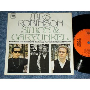 画像: SIMON & GARFUNKEL - MRS. ROBINSON / 19668 UK ENGLAND ORIGINAL Used 4 tracks 7" inch EP With PICTURE SLEEVE 