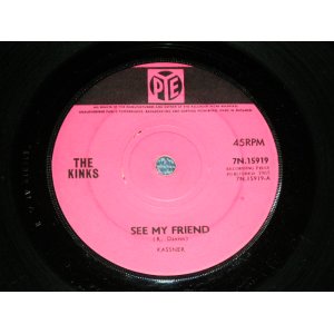 画像: THE KINKS - SEE MY FRIEND ( Ex/Ex )  / 1965 UK ENGLAND ORIGINAL  Used 7" Single 