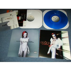 画像: MARILYN MANSON  - MECHANICAL ANIMALS / 1998 US ORIGINAL "WHITE & BLUE Wax Vinyl ) Used 2 LP's