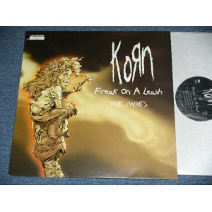 画像: KORN - FREAK ON A LEASH  The Mixes ( Strictly Limited Edition  No.1211 : Ex+++/MINT-)  / 1999 UK ENGLAND  ORIGINAL Used  12" 