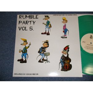 画像: v.a. OMNIBUS - RUMBLE PARTY VOL.5 ( Ex+++/MINT- B-5:Ex )   /  UK ENGLAND ORIGINAL "GREEN  WAX Vinyl" Used LP 