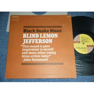 画像: BLIND LEMON JEFFERSON - BLACK SMAKE MOAN / 1970 US OIGINAL Used LP  