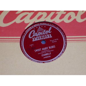 画像: LEADBELLY - SWEET MARY BLUES / 1950s US ORIGINAL 78rpm SP 