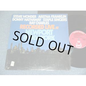 画像: V.A. OMNIBUS ( STEVIE WONDER/ARETHA FRANKLIN/DONNY HATHAWAY/STAPLE SINGERS/RAY CHARLES ) - RECORDED LIVE AT NEWPORT IN NEW YORK / 1974 US ORIGINAL Used LP 