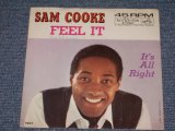 画像: SAM COOKE - FEEL IT / 1961 US ORIGINAL 7"SINGLE With PICTURE SLEEVE  