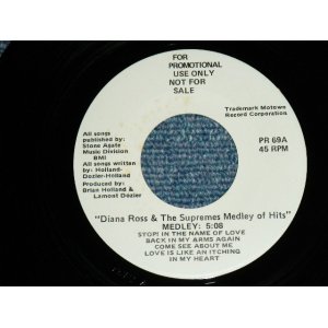 画像: DIANA ROSS & THE SUPREMES - MEDLEY / 1980's?? US ORIGINAL PROMO ONLY 45rpm 7"Single  