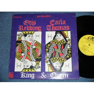 画像: OTIS REDDING & CARLA THOMAS - KING & QUEEN (Matrix #          A) ST-STX-66973-AP  LW   B) ST-STX-66974-AP  LW) ( Ex+/Ex++ ; Cut out )  / 1967 US AMERICA ORIGINAL 2nd Press "YELLOW Label" "  "1841 BROADWAY Label" STEREO Used LP 