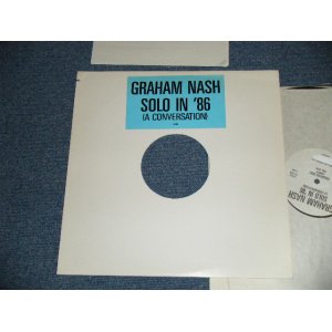 画像: GRAHAM NASH (HOLLIES,C.S.N.&Y.) - SOLO IN '86 (A CONVERSATION) : PROMO ONLY "RADIO SHOW INTERVIEW" with QUE SHEET ( PROMO ONLY LP )  / 1986 US AMERICA "PROMO ONLY" Used LP 